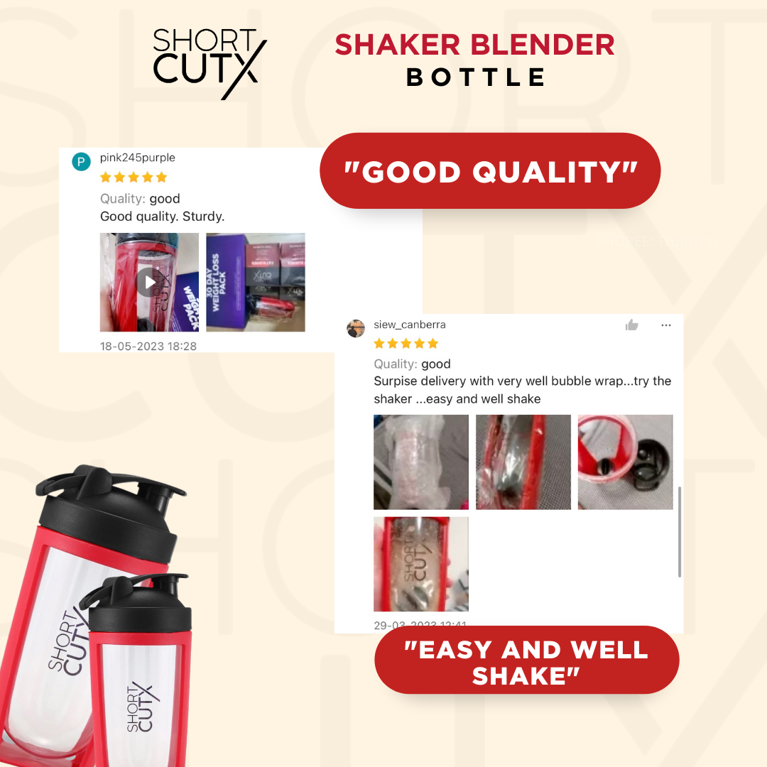 Shortcutx Shaker Bottle 500ml
