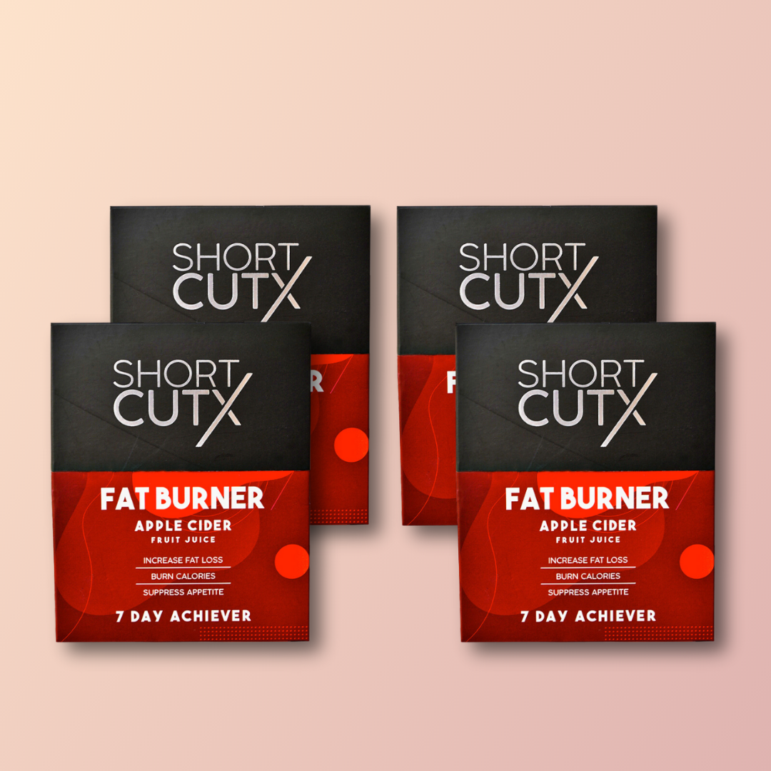 [BUNDLE OF 4] 4x Shortcutx Fat Burner Apple Cider Fruit Juice