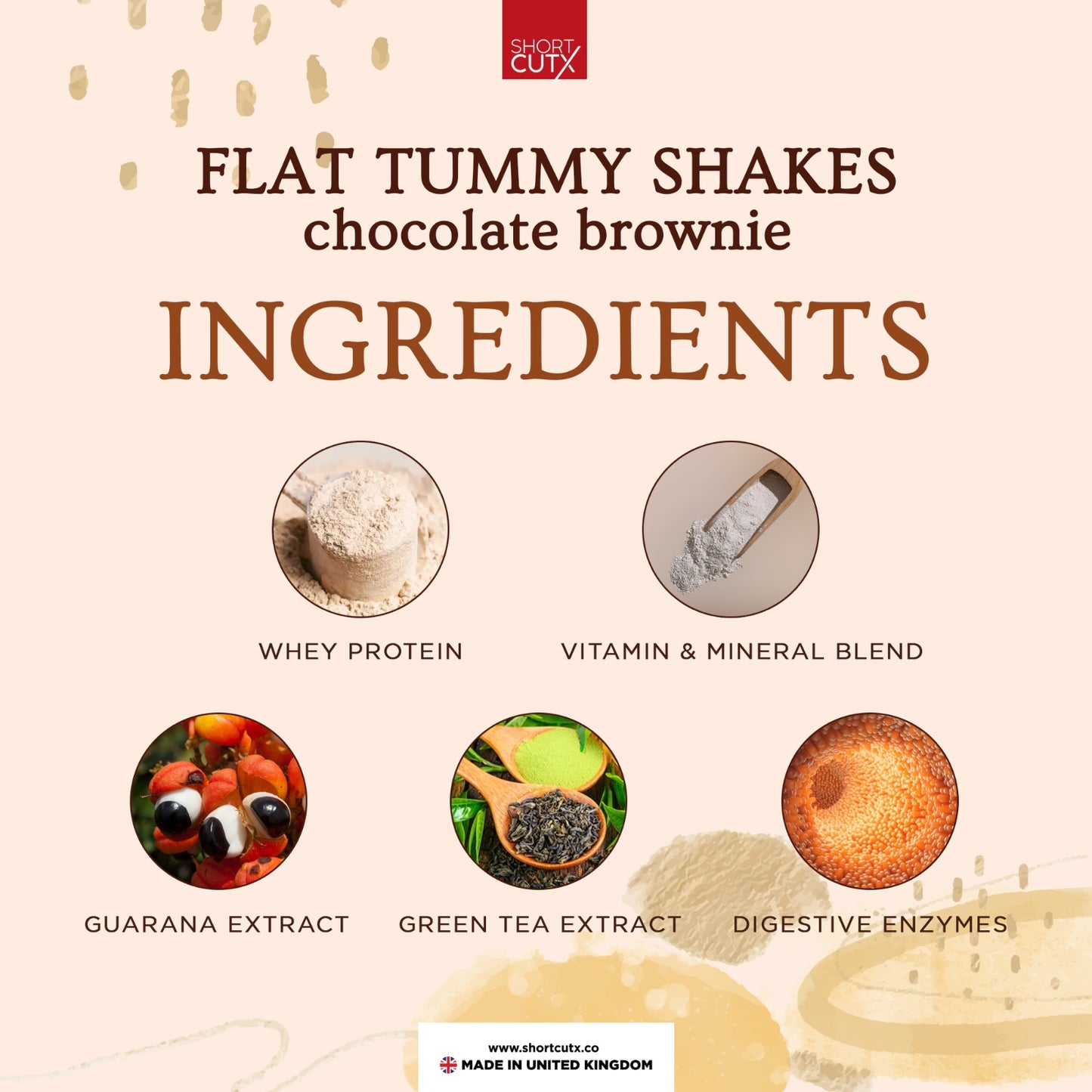 Shortcutx Flat Tummy Shakes - Chocolate Brownie