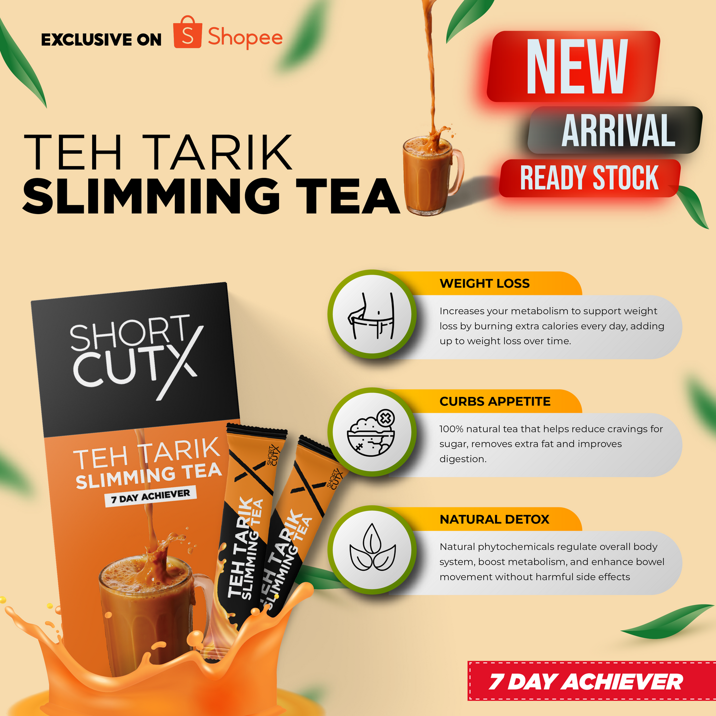 Shortcutx Teh Tarik Slimming Tea